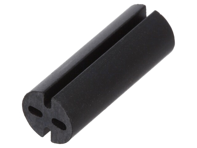 Afstandbus; LED; Øext: 5,1mm; ØLED: 5mm; L: 14mm; zwart; UL94V-0 Afstandbus; LED; Øext: 5,1mm; ØLED: 5mm; L: 14mm; zwart; UL94V-0